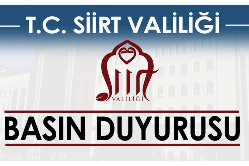 Siirt Valiliği açıklama yaptı